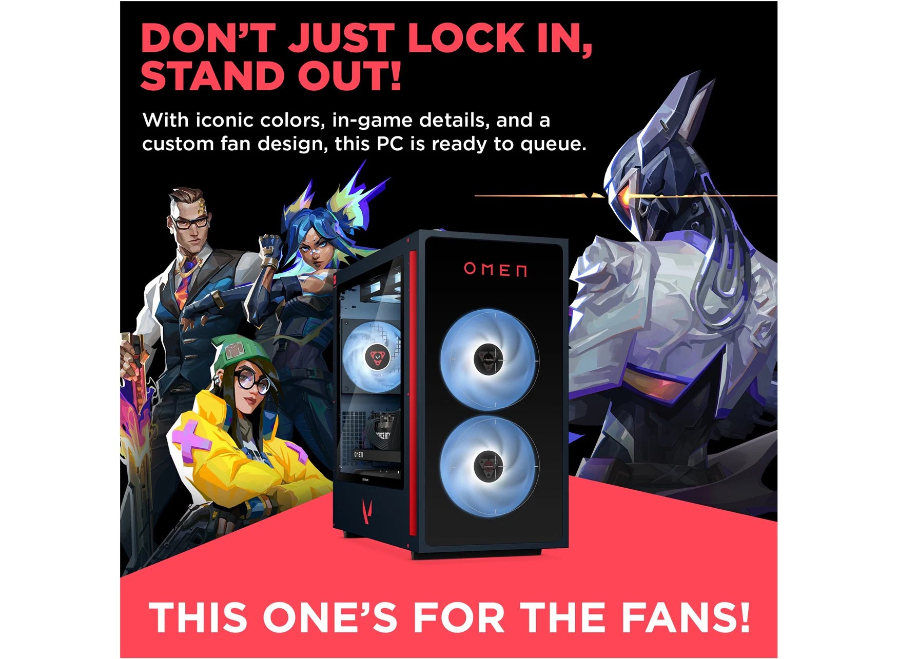 OMEN 35L Gaming Desktop GT16-0080t PC. Windows 11 Home. Intel® Core™ i7. 32GB RAM. 1TB SSD. NVIDIA® GeForce RTX™ 5060. Valorant Limited Edition - Image 2