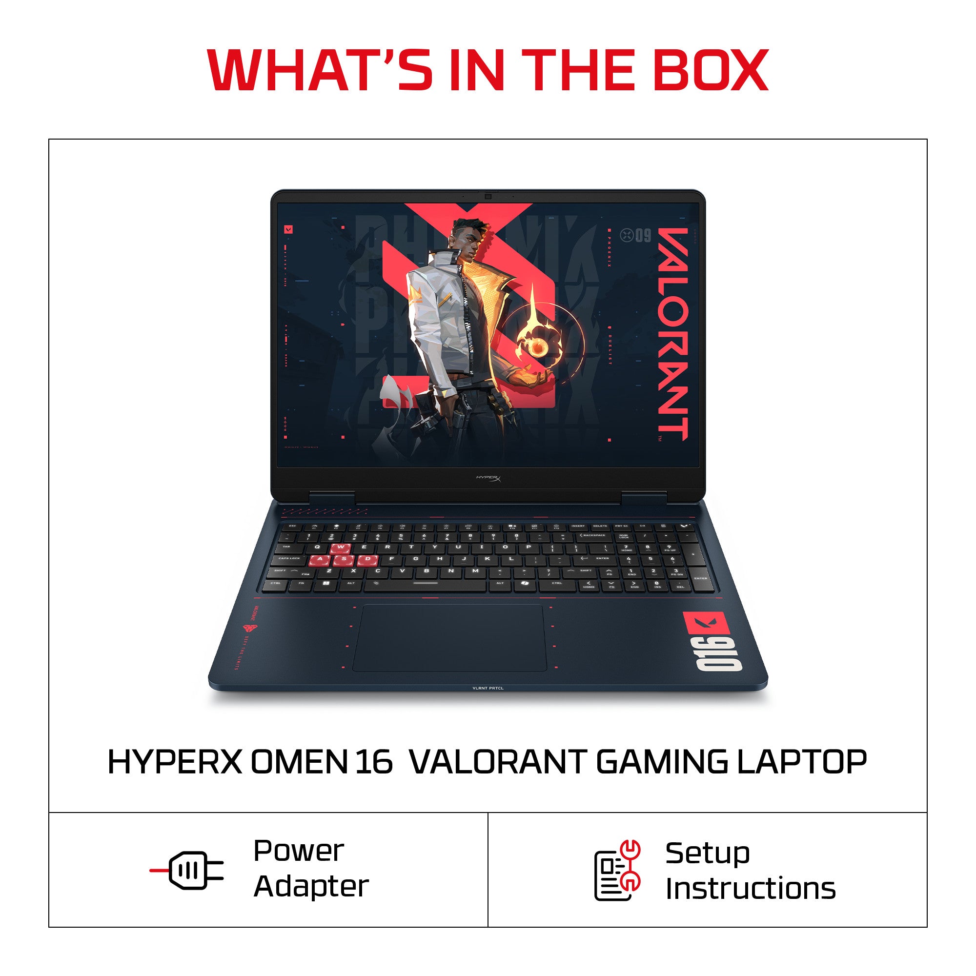 HyperX OMEN 16 inch Gaming Laptop PC 16 Valorant edition. Windows 11 Home. 16. AMD Ryzen™ 9. 32GB RAM. 1TB SSD. NVIDIA® GeForce RTX™ 5070. 2.5K. RIOT Blue - Image 13